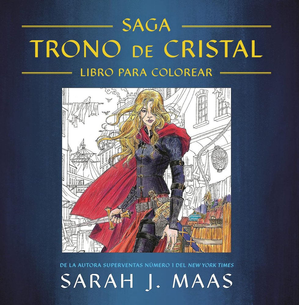 Libro para colorear - Trono de cristal (Pre-Venta)